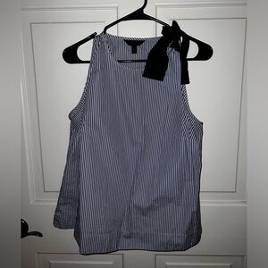 J Crew, Navy and White Striped Tank, Size 6